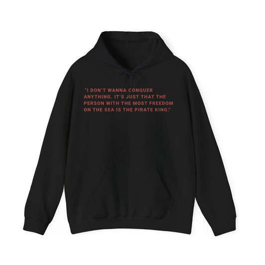 Graphic Hoodie — 'Billion Bounty Baby' Pirate King Quote Sweatshirt